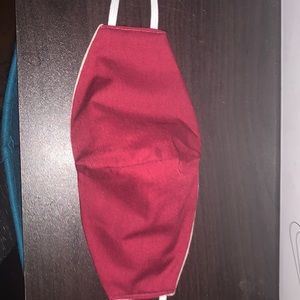 Magenta 3 layer face mask